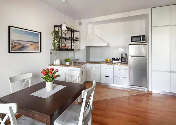 Sanhaus - Patio Mare - Z Balkonem I Parkingiem W Centrum Appartamento Sopot